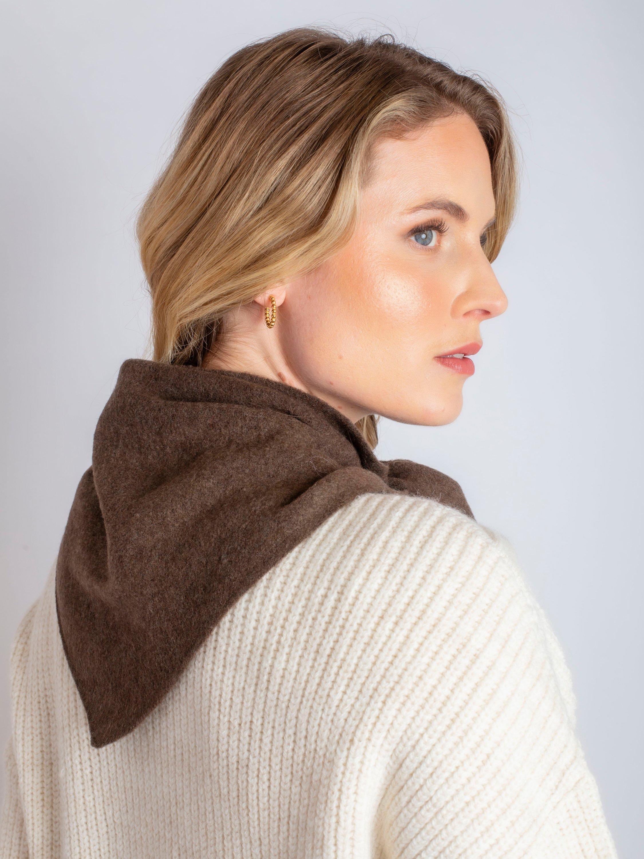 Product image 9 of 9, which shows Bloom & Bay Briar Neck Scarf, Brown, One Size