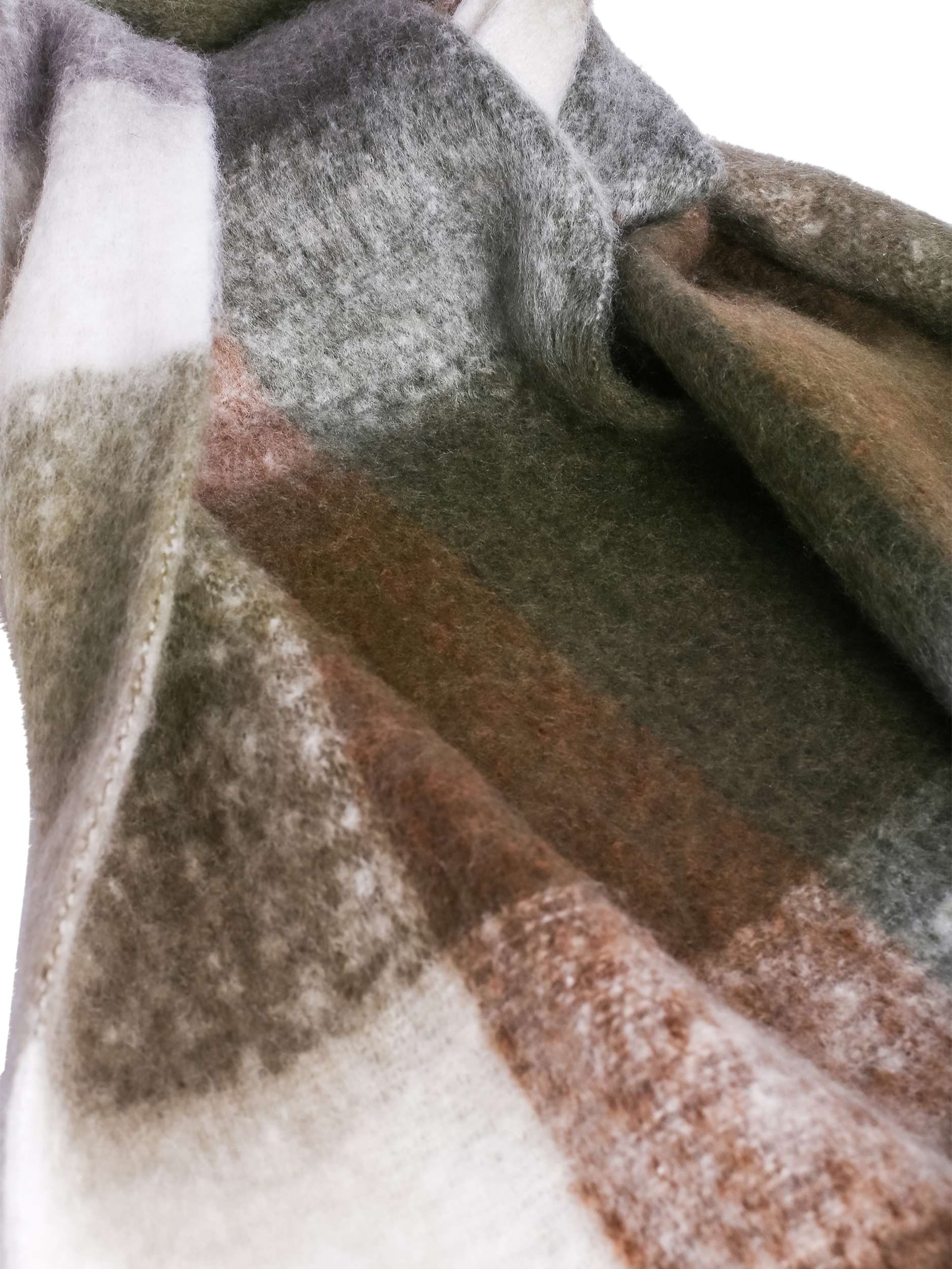 Product image 3 of 7, which shows Bloom & Bay Colette Check Scarf, Khaki, One Size