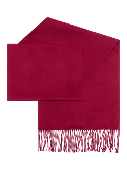 Bloom & Bay Capri Fringed Pashmina Wrap - view 2, Red