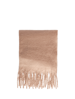 Bloom & Bay Cala Fringed Scarf, Taupe