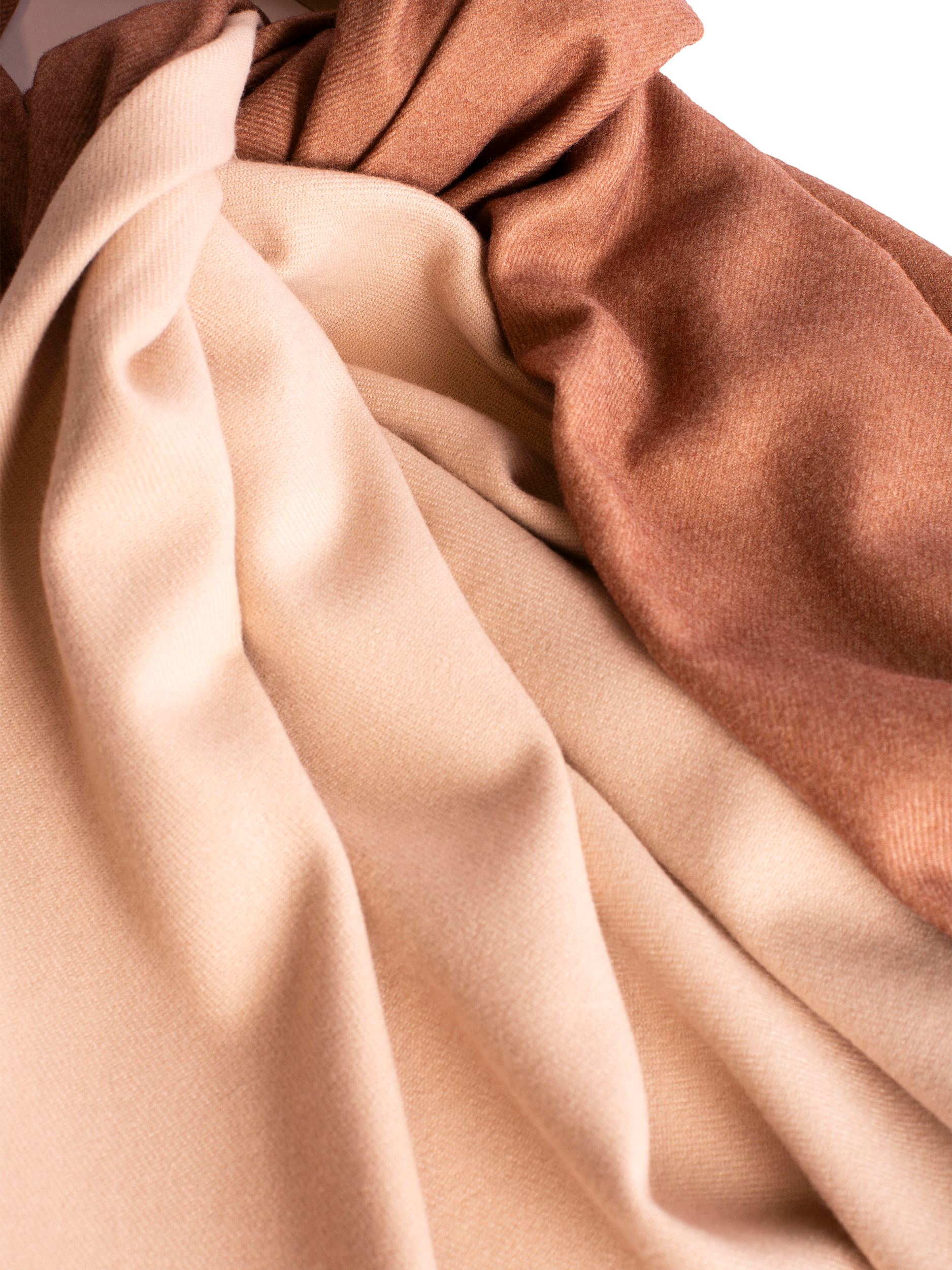 Product image 2 of 6, which shows Bloom & Bay Songbird Colour Block Pashmina, Beige, One Size