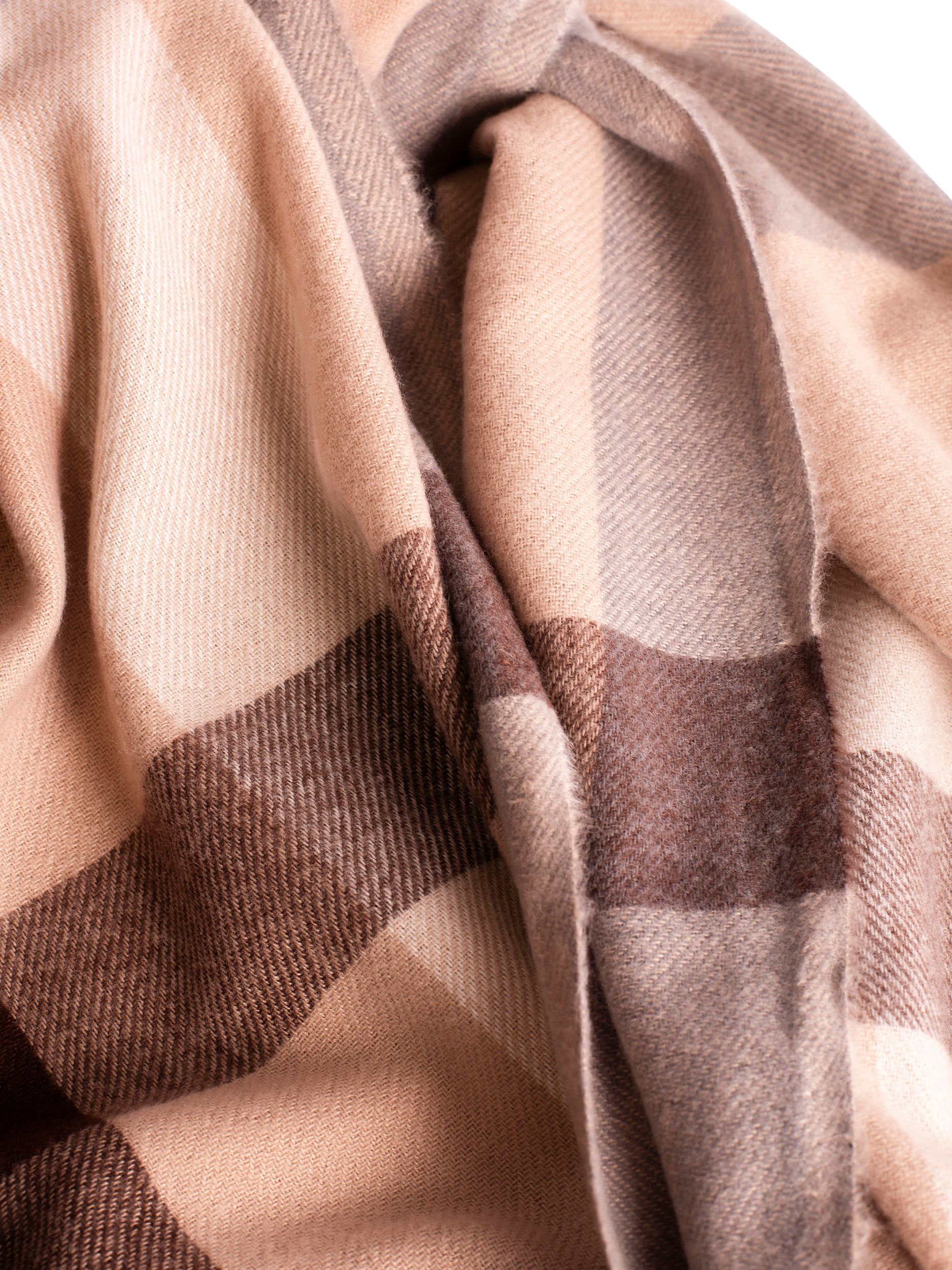 Product image 2 of 4, which shows Bloom & Bay Laurie Check Scarf, Beige, One Size