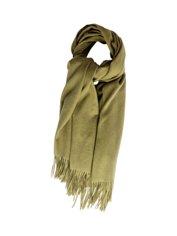 Bloom & Bay Willow Fringed Scarf, Khaki