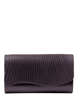 Bloom & Bay Lorelei Metallic Clutch Bag, Black