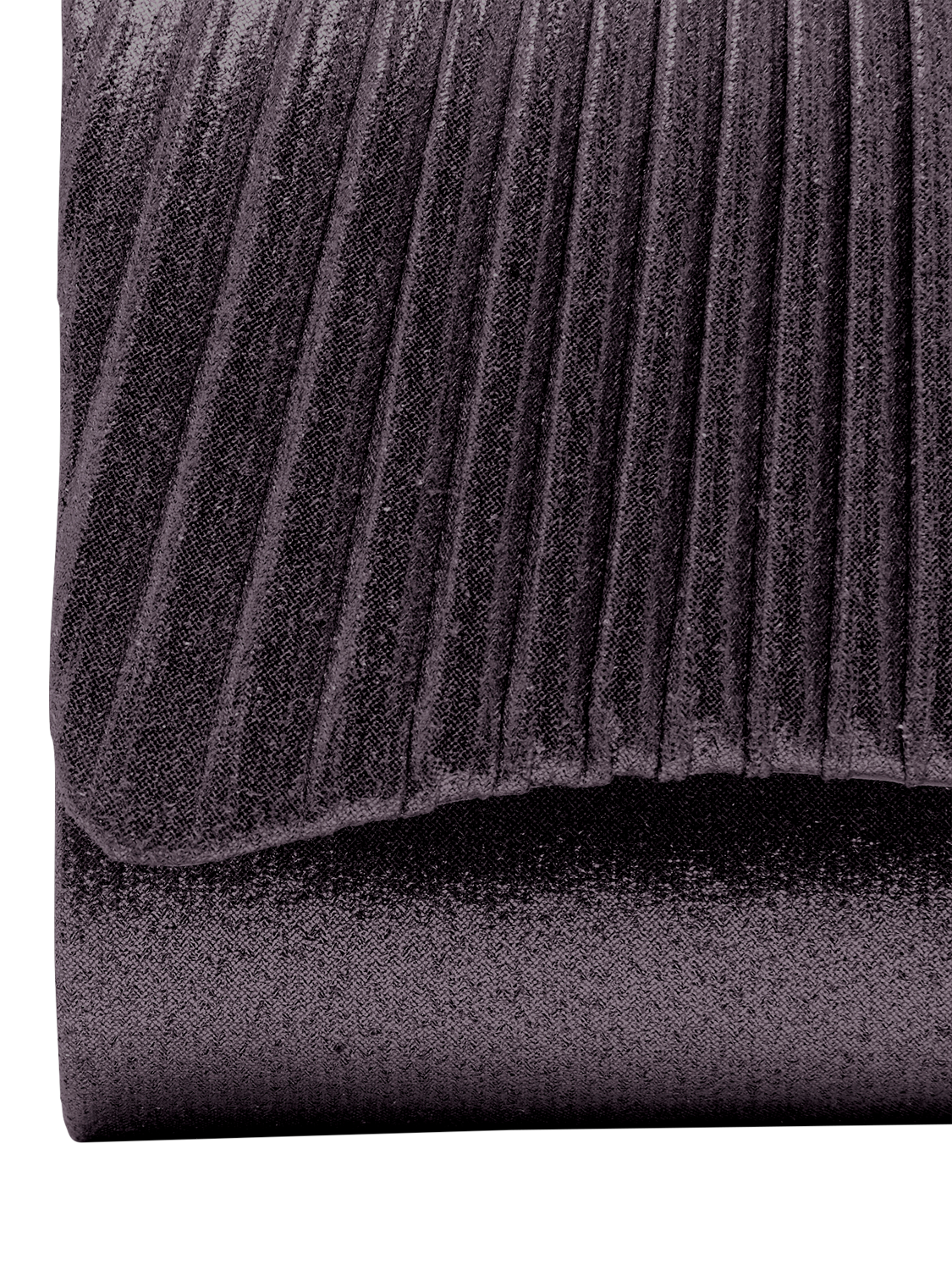 Product image 5 of 6, which shows Bloom & Bay Lorelei Metallic Clutch Bag, Black, One Size