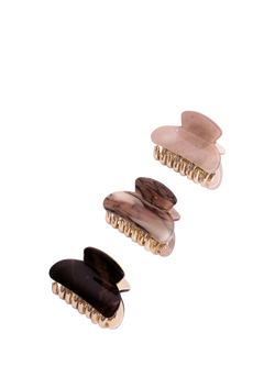 Bloom & Bay Gaia Mini Claw Trio, Brown