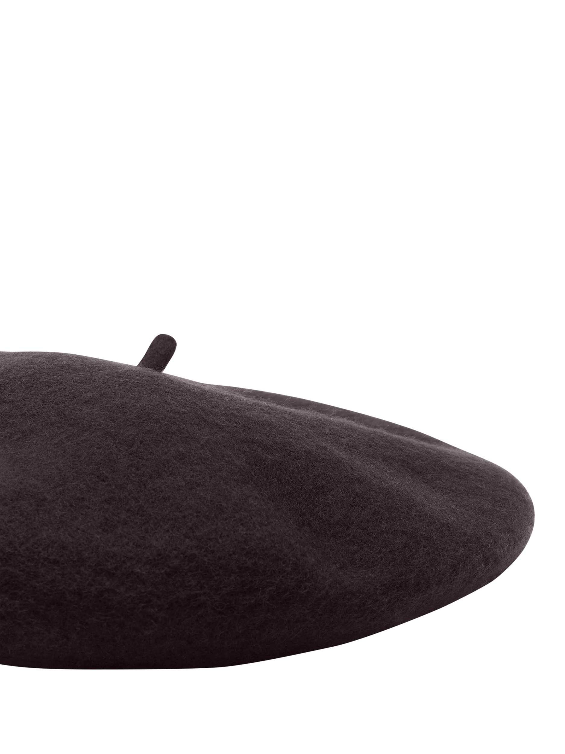 Product image 4 of 6, which shows Bloom & Bay Paloma Wool Blend Beret, Black, One Size