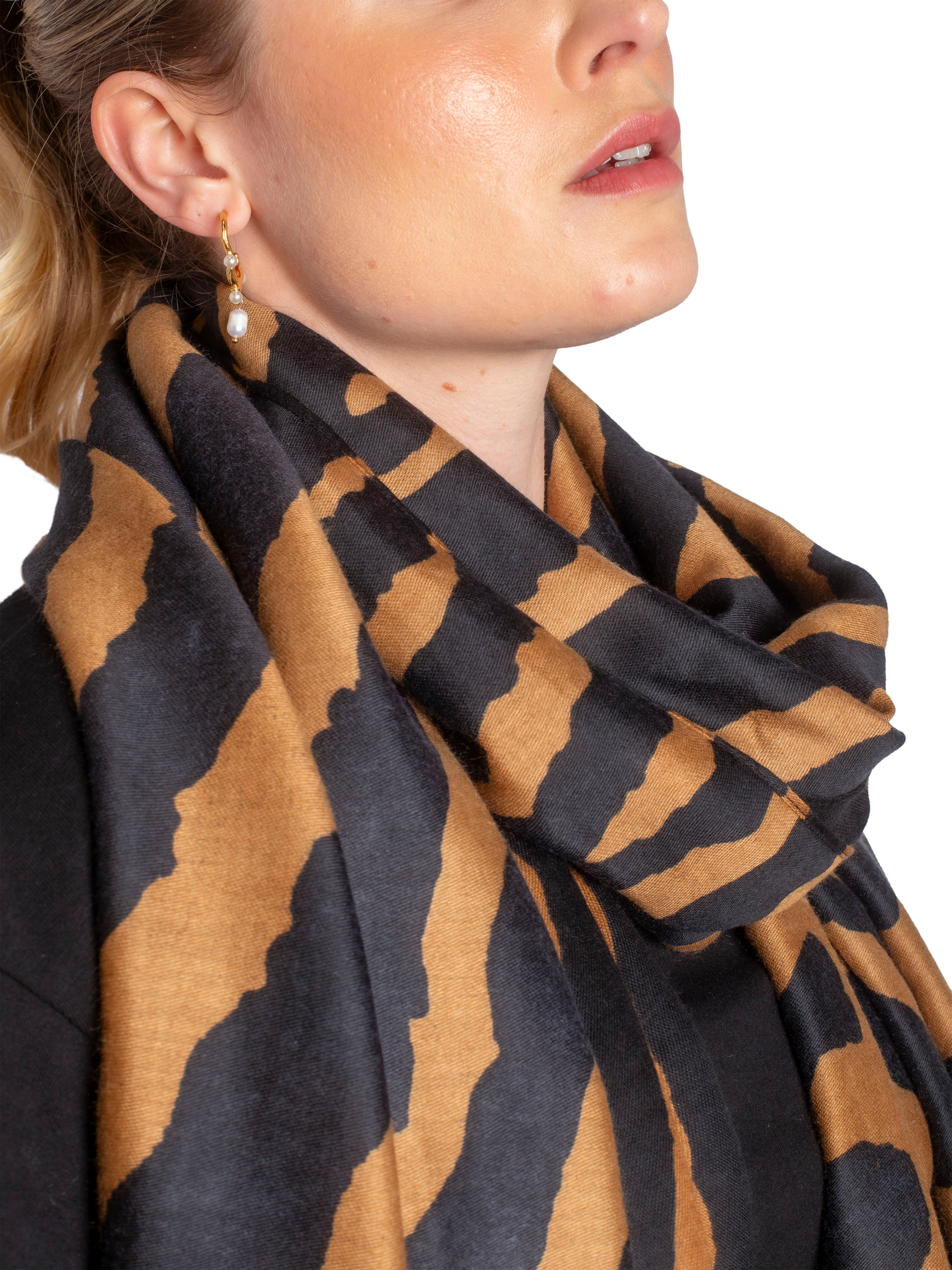 Product image 4 of 5, which shows Bloom & Bay Praiano Scarf, Brown