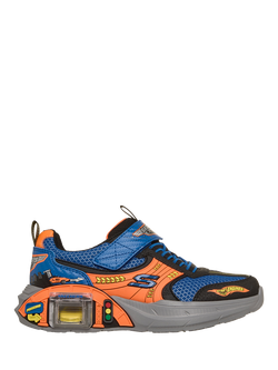 Skechers Kids' Garage Trainers, Blue/Multi, Blue/Multi