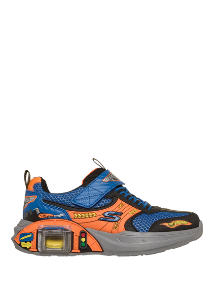 Skechers Kids' Garage Trainers, Blue/Multi, Blue/Multi
