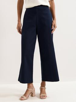 Phase Eight Sylvie Wide Leg Tailored Trousers, Navy