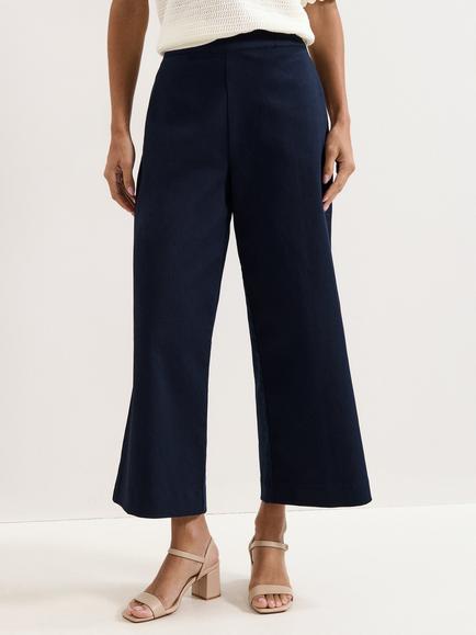 Phase Eight Sylvie Wide Leg Tailored Trousers, Navy