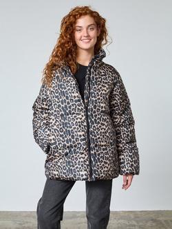 Sisters Point Devon Leopard Jacket, Brown/Multi, Brown/Multi