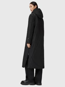 AllSaints Winnie Longline Puffer Coat, Black - view 2, Black