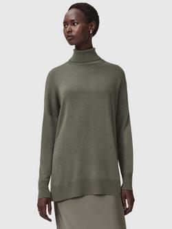 AllSaints Juno 2-in-1 Dress, Light Khaki