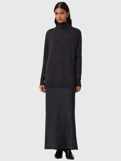 AllSaints Juno 2-in-1 Dress, Shadow Black