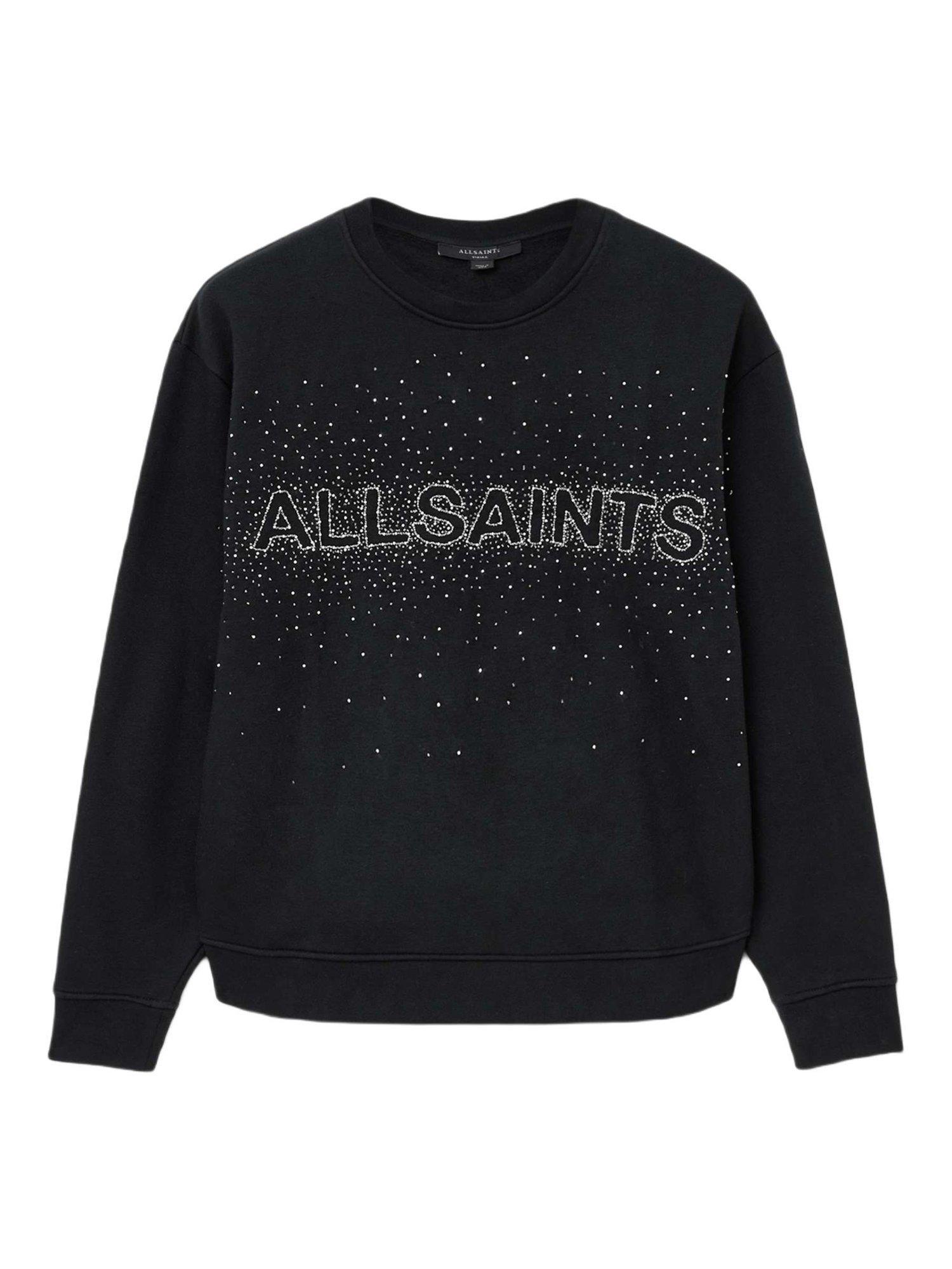 Product image 4 of 7, which shows AllSaints Etta Sprinkle Sweatshirt, Black, L