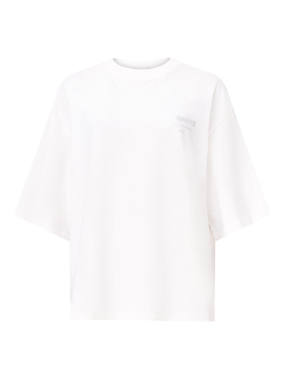 Product image 4 of 8, which shows AllSaints Under Amelie Graphic T-Shirt, White, XS