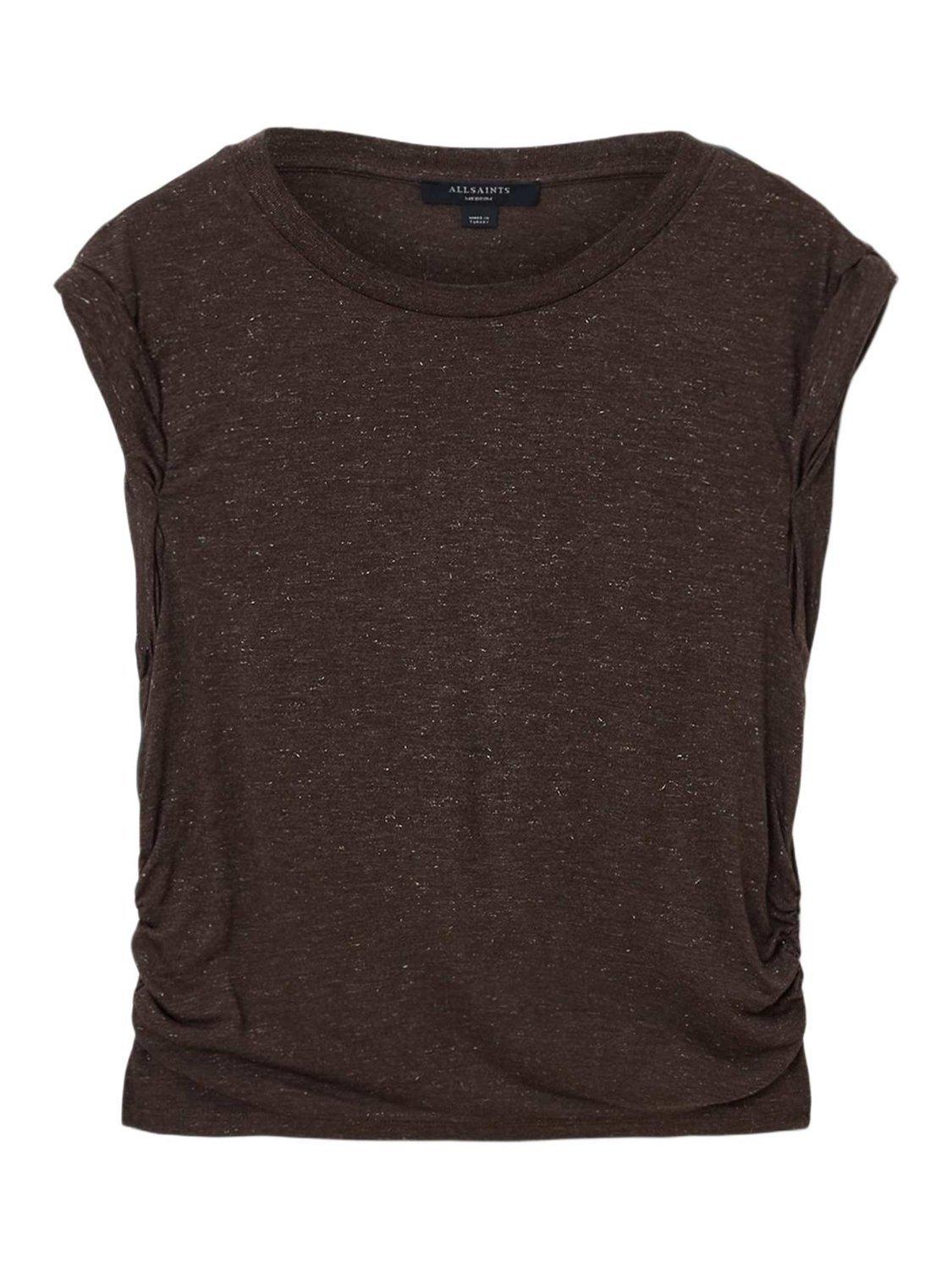 Product image 4 of 7, which shows AllSaints West Shimmer Tank Top, Torte Brown, XS