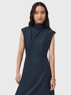 AllSaints Rayanna Midi Dress, Collegiate Blue, Collegiate Blue