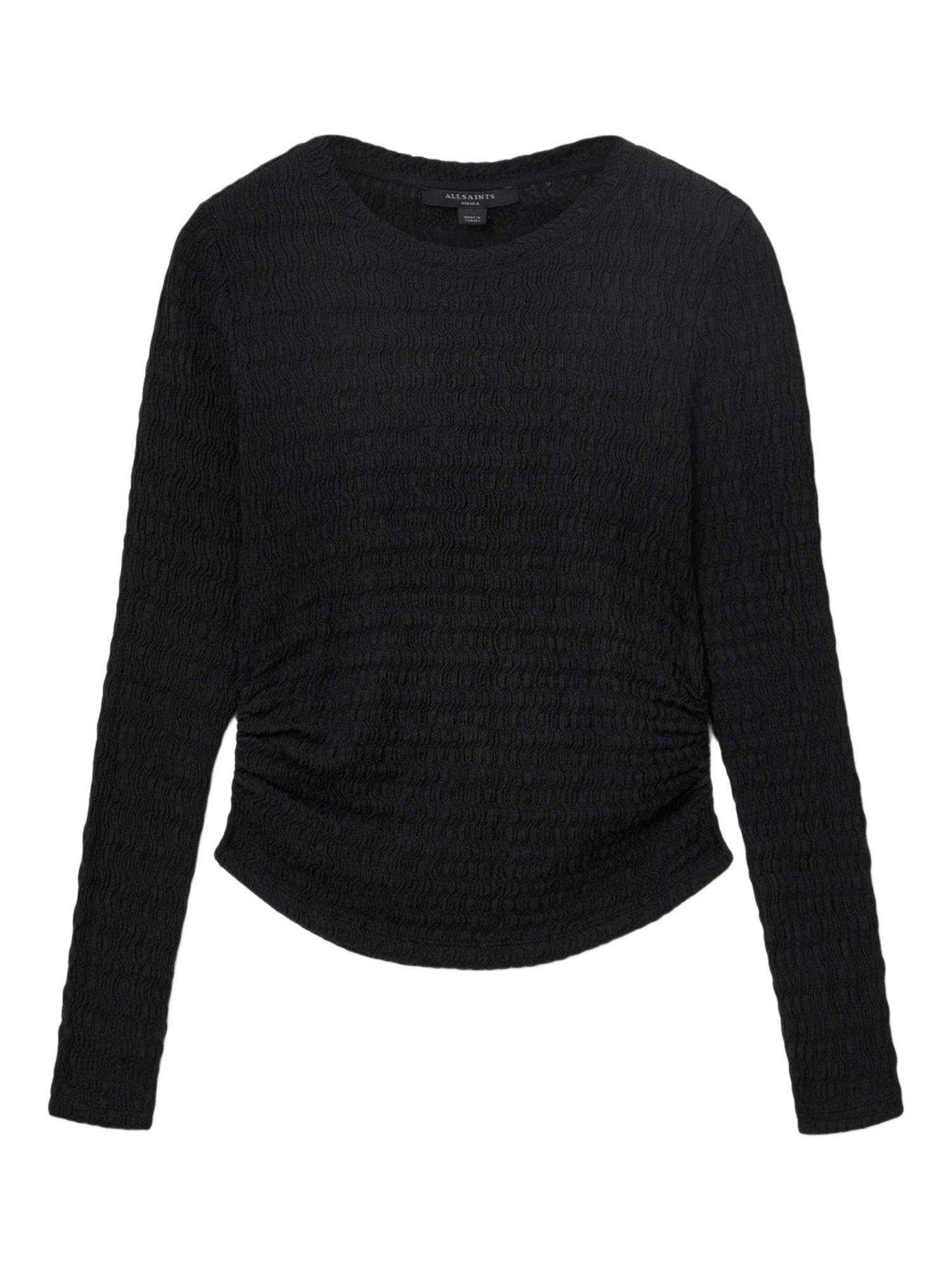 Product image 3 of 6, which shows AllSaints West Long Sleeve Top, Black, L