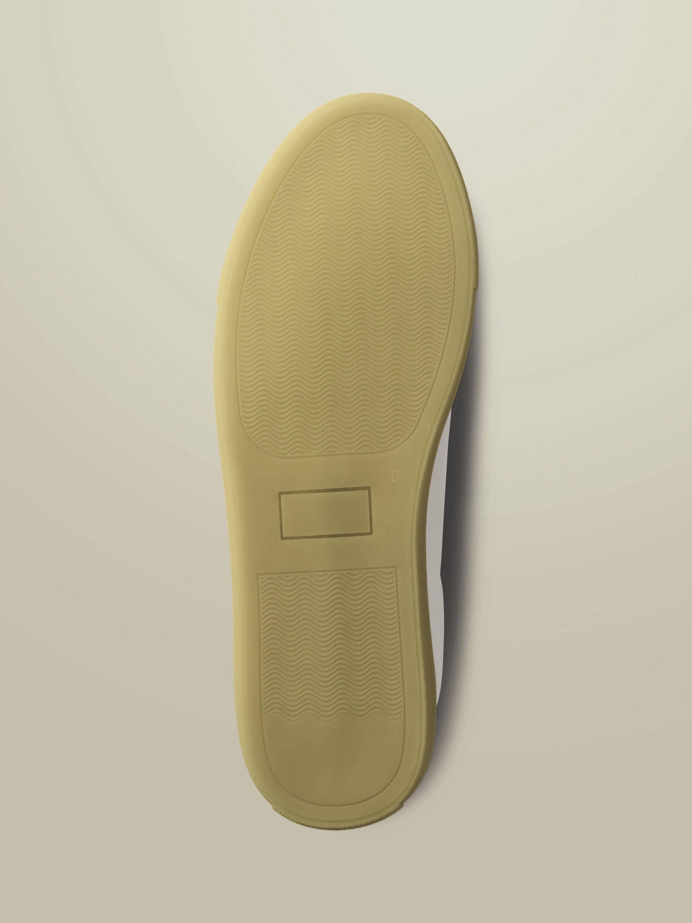 Product image 4 of 4, which shows Charles Tyrwhitt Leather Trainers, White, 7