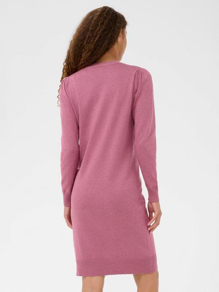 Saint Tropez MilaSZ Crew Neck Long Sleeve Knit Dress - view 2, Red Violet Melange
