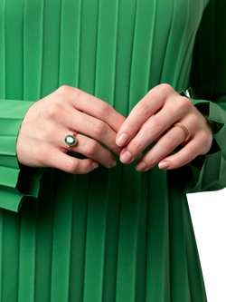 Ottoman Hands Siena Emerald Ring, Gold - view 2, Gold
