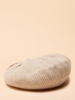 Joules Joelle Knitted Beret, Natural Oatmeal, Natural Oatmeal