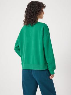 HUSH Crackle Star Graphic Print Cotton Sweatshirt, Bright Green - view 2, Bright Green