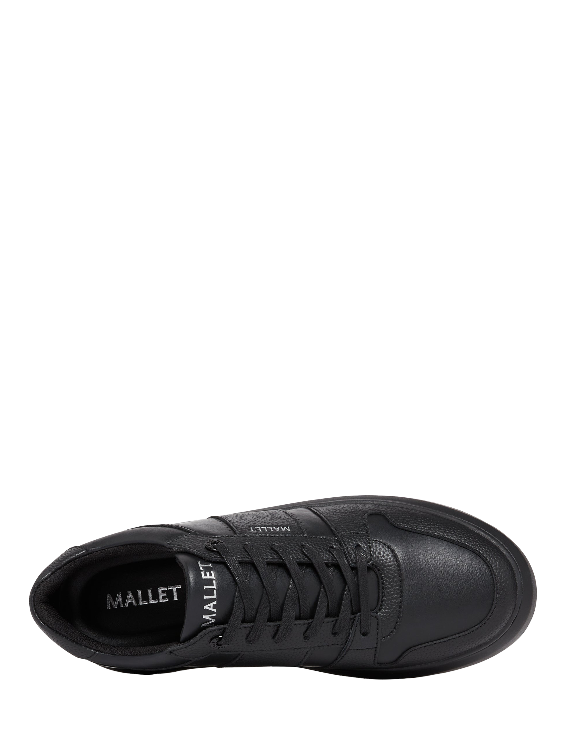 Product image 4 of 5, which shows Mallet Hoxton Lite Leather Lace-Up Trainers, Black, 11