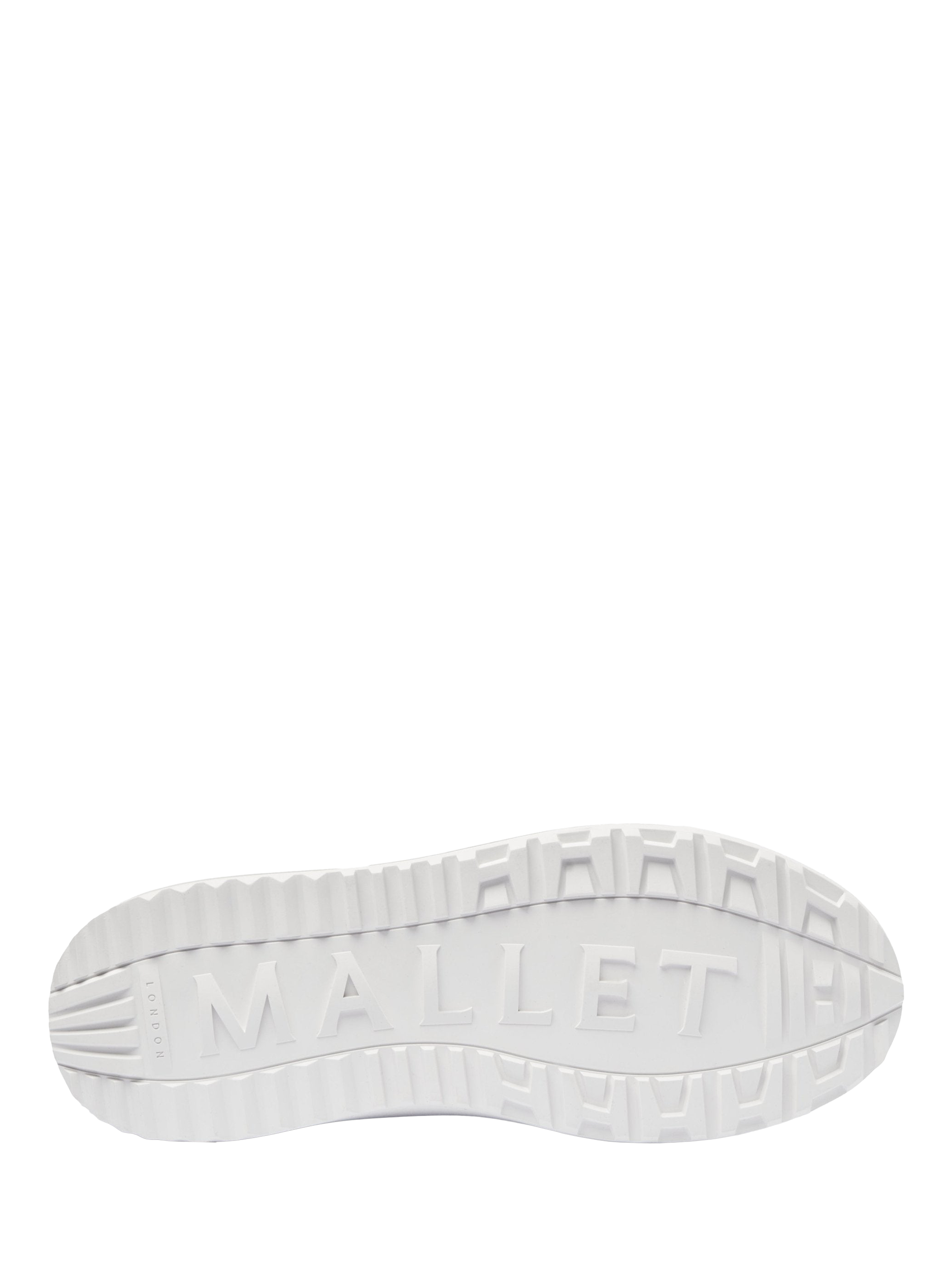 Product image 5 of 5, which shows Mallet Hoxton Lite Leather Lace-Up Trainers, Grey, 12