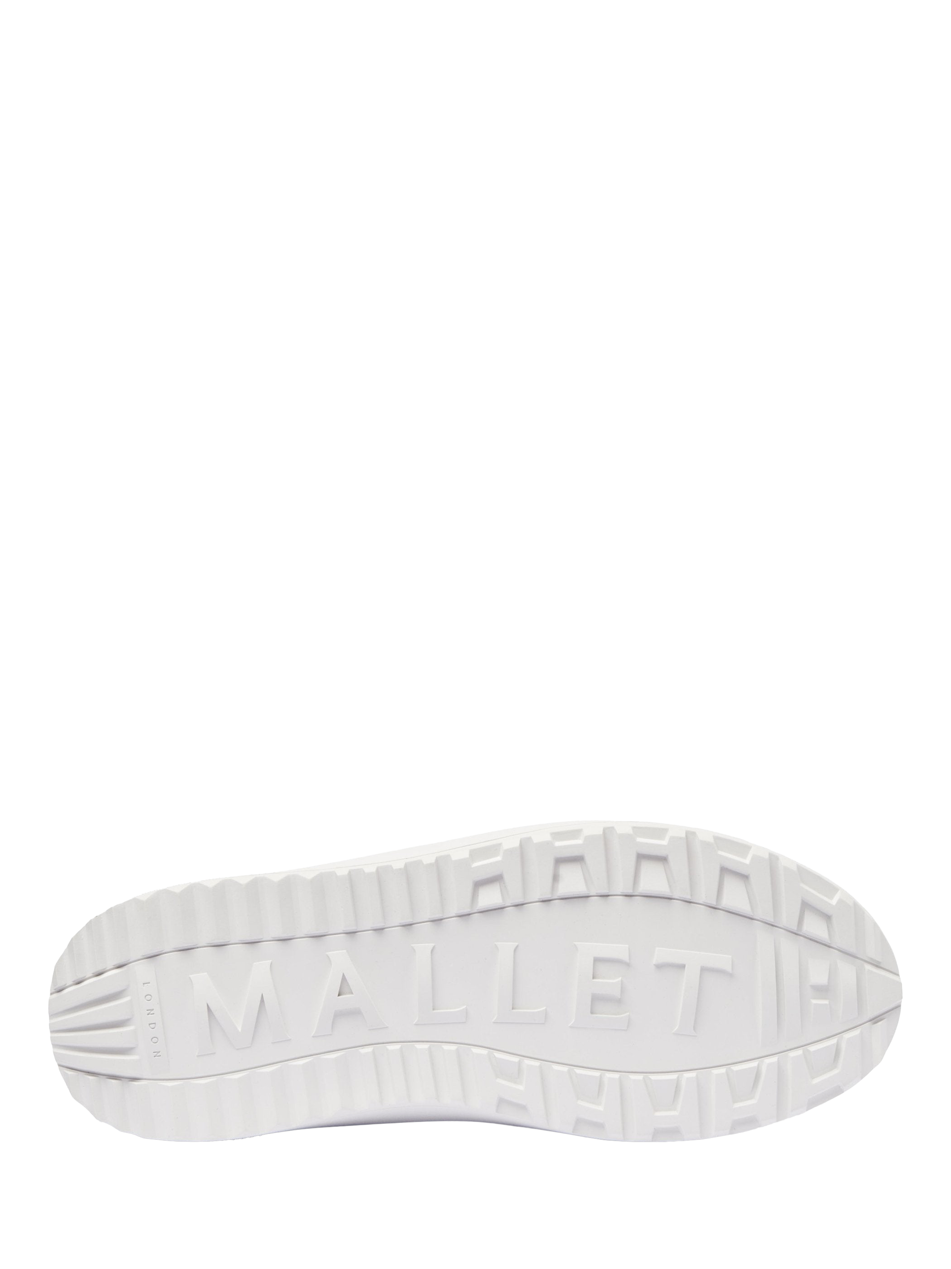 Product image 5 of 5, which shows Mallet Hoxton Lite Leather Lace-Up Trainers, White, 10