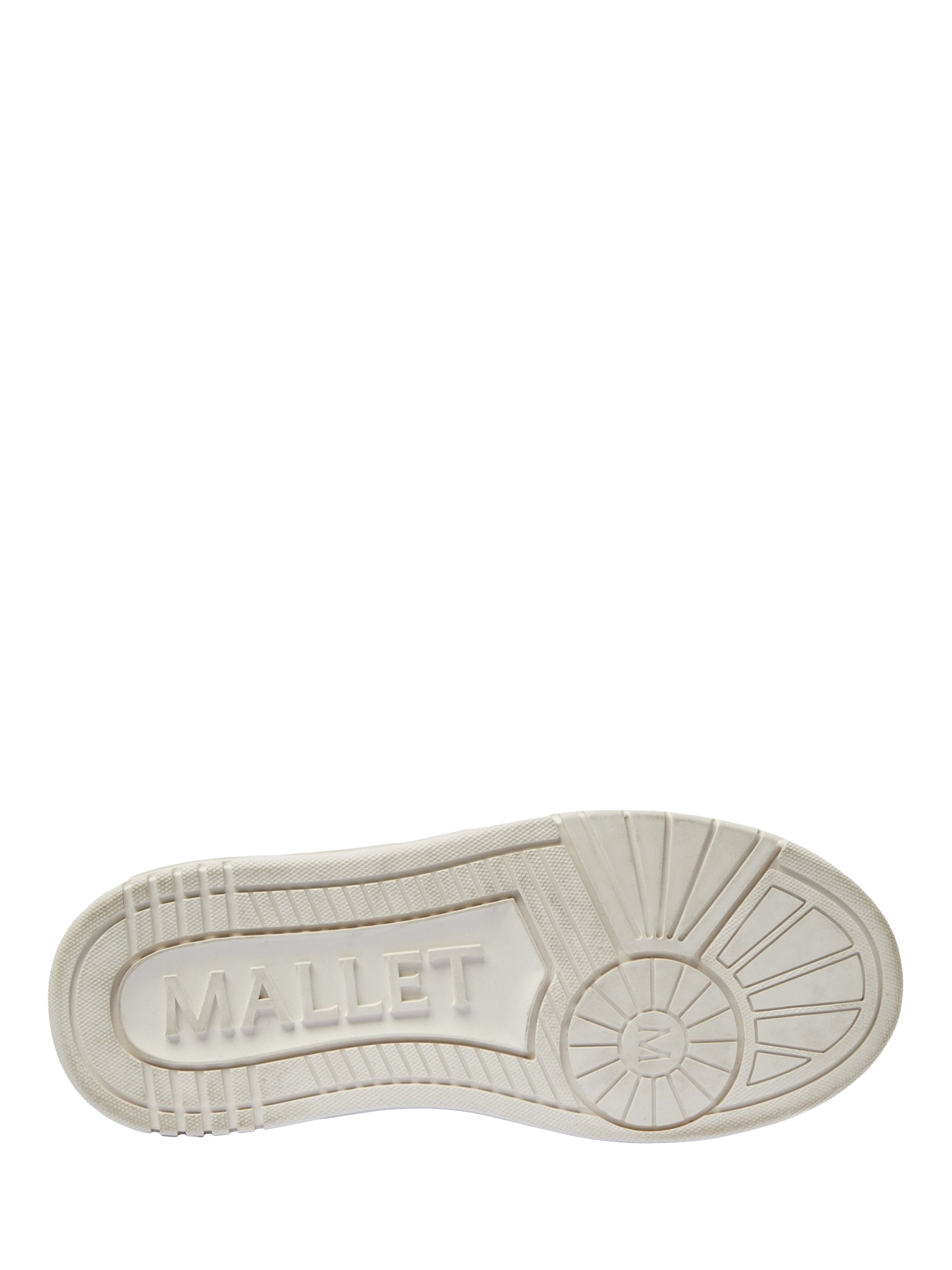 Product image 5 of 5, which shows Mallet Clayton Leather Lace Up Trainers, White, 3