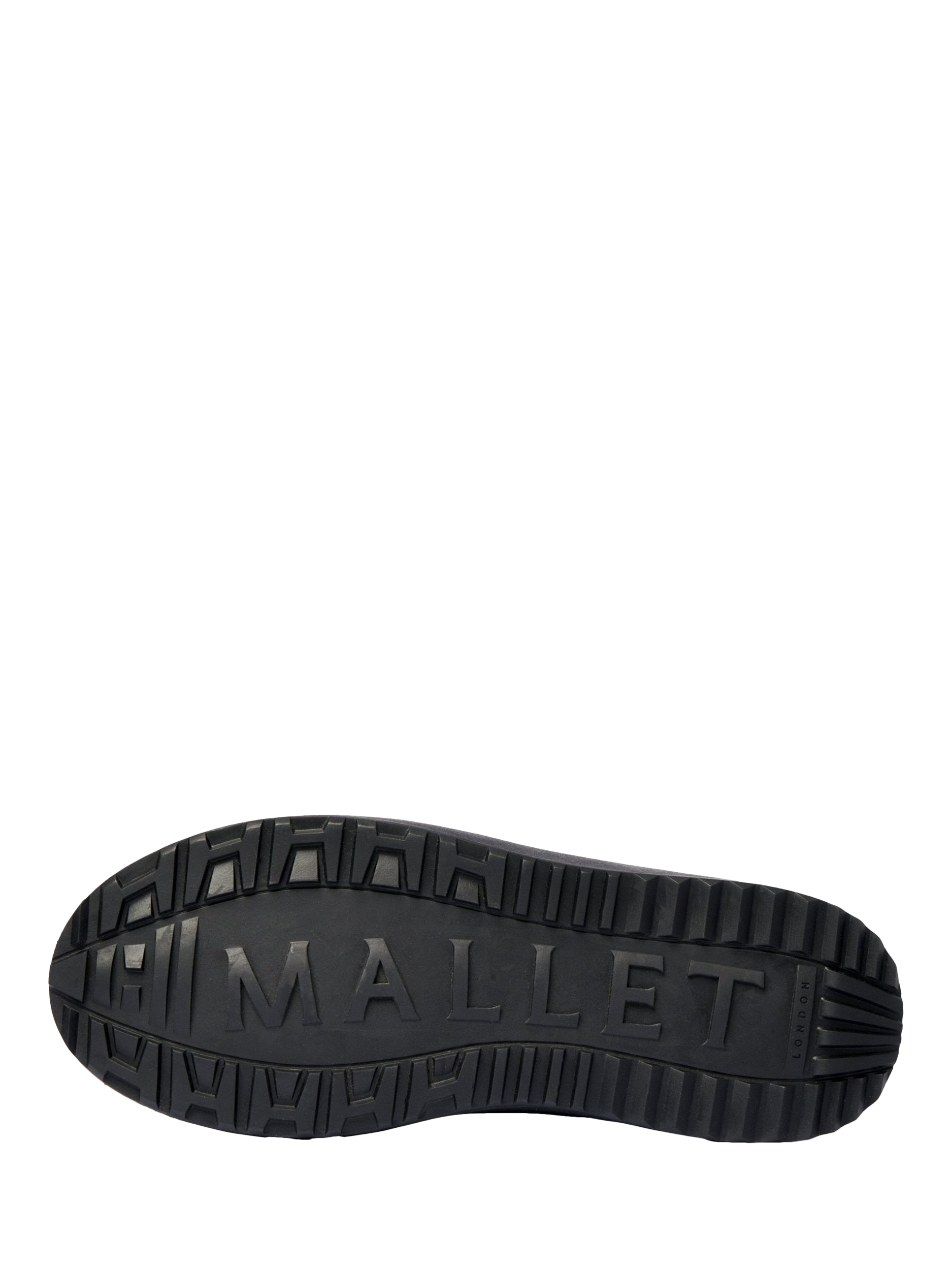 Product image 5 of 5, which shows Mallet GRFTR Lite Leather Lace-Up Trainers, Black, 7