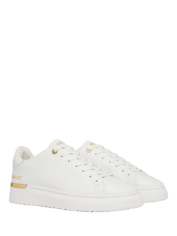 Mallet GRFTR Lite Leather Lace-Up Trainers, White Natural - view 2, White Natural