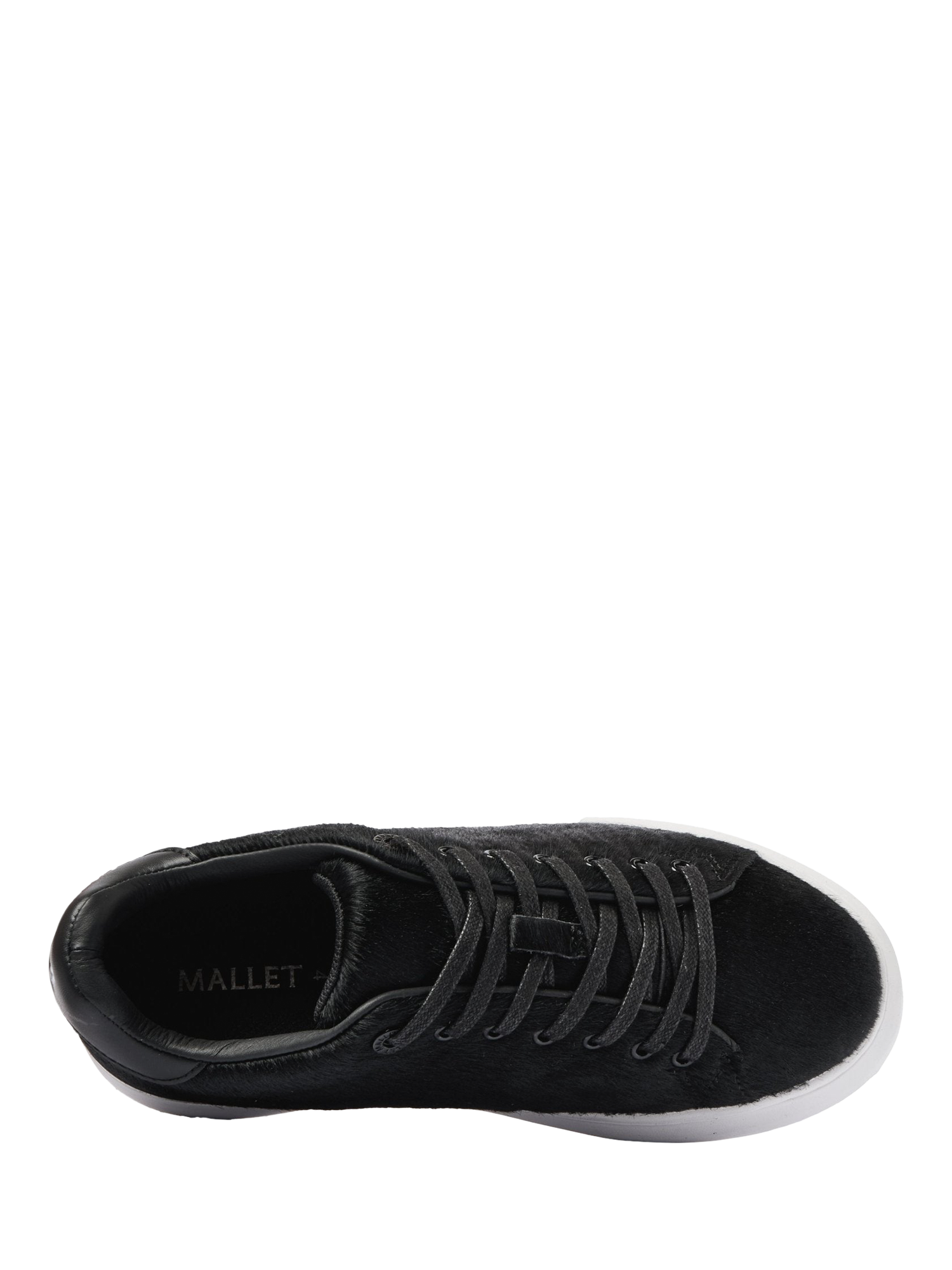 Product image 4 of 5, which shows Mallet GRFTR Lite Leather Lace Up Trainers, Nearly Black, 8