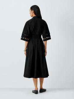 AND/OR Sanchez Shirt Midi Dress - view 2, Black
