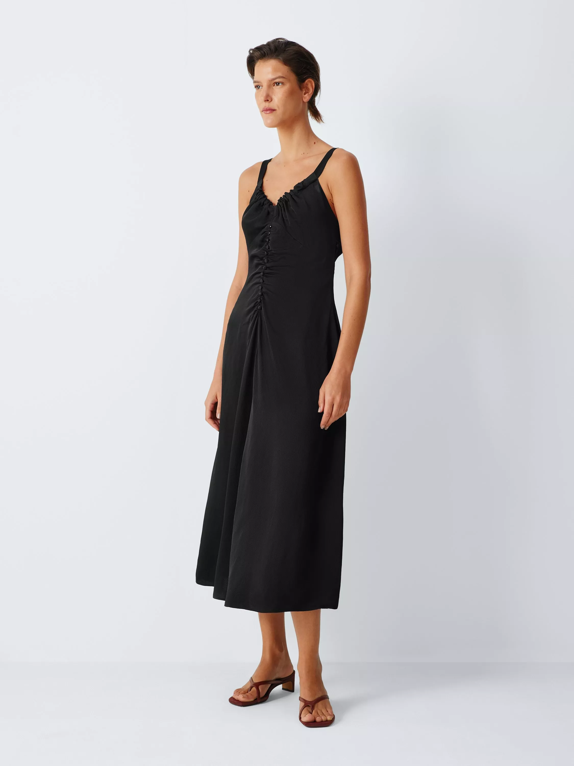 chinese dress ladies The Julia Swing Dress in Black – Vintage Diva main image 1
