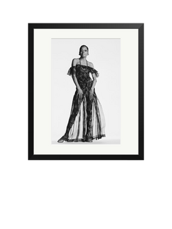Sonic Editions Diana Ross Poses Framed Print, Black