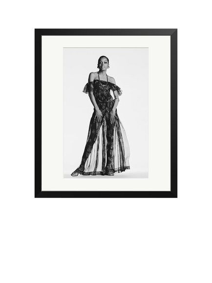 Sonic Editions Diana Ross Poses Framed Print, Black
