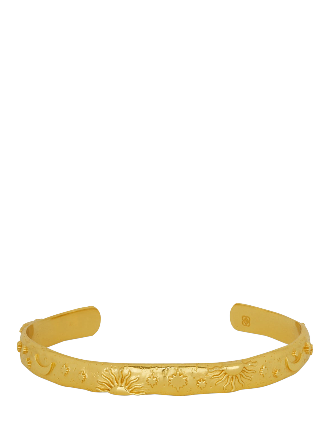 Product image 1 of 5, which shows Ottoman Hands Celestial Cuff Bracelet, Gold
