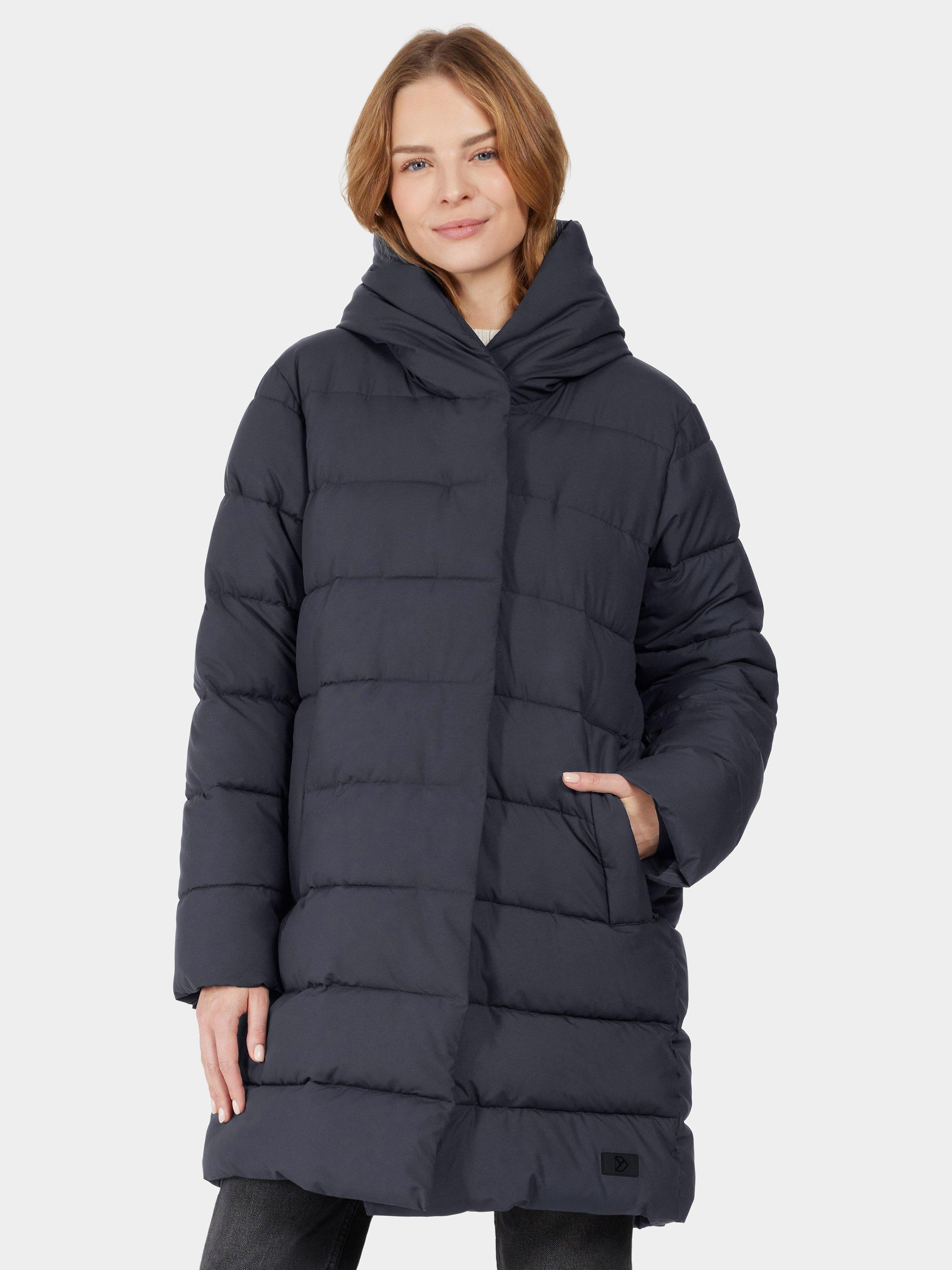 Product image 1 of 9, which shows Didriksons Nella Quilted Parka, Dark Night Blue, 8