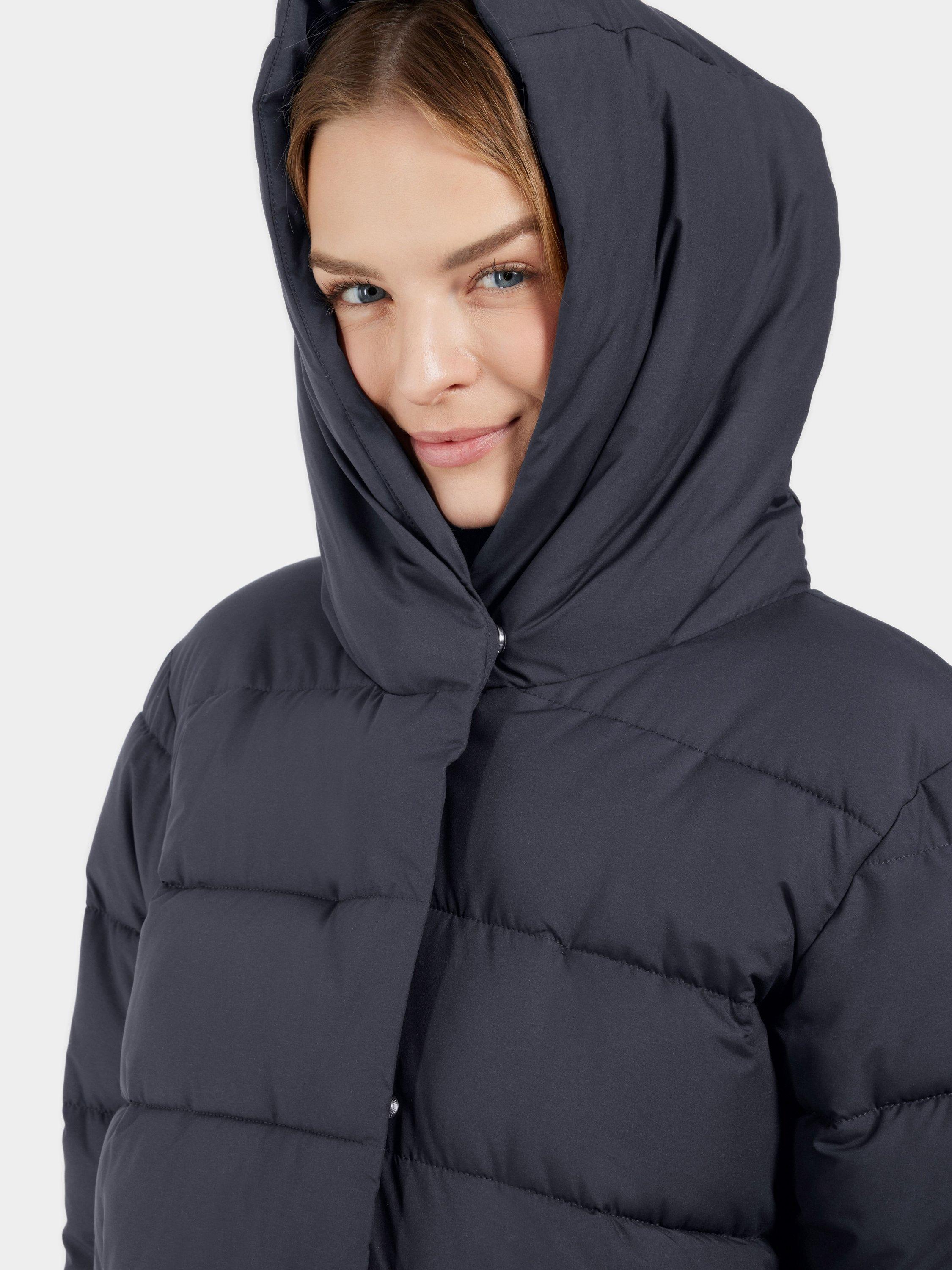 Product image 6 of 9, which shows Didriksons Nella Quilted Parka, Dark Night Blue, 8