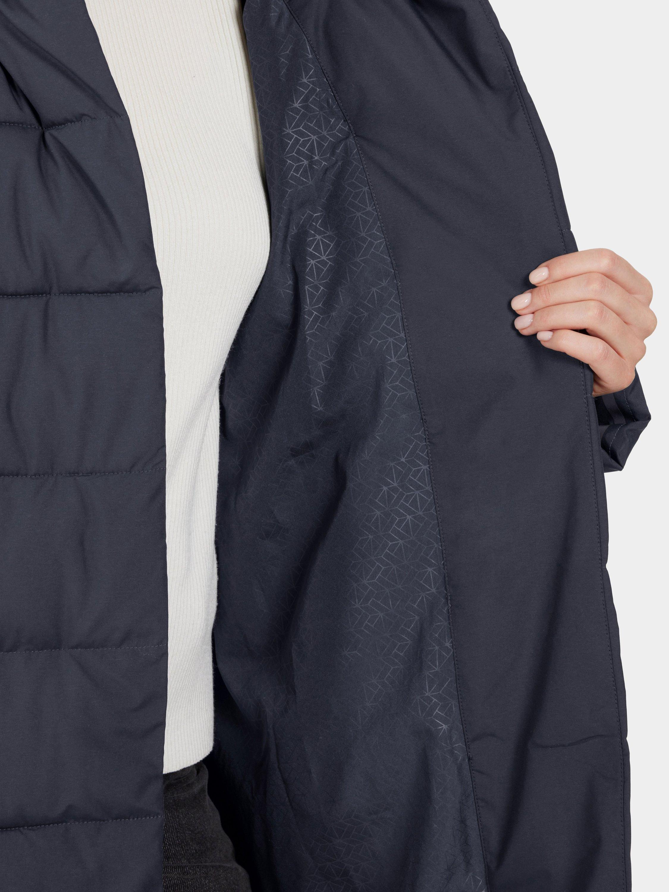 Product image 7 of 9, which shows Didriksons Nella Quilted Parka, Dark Night Blue, 8
