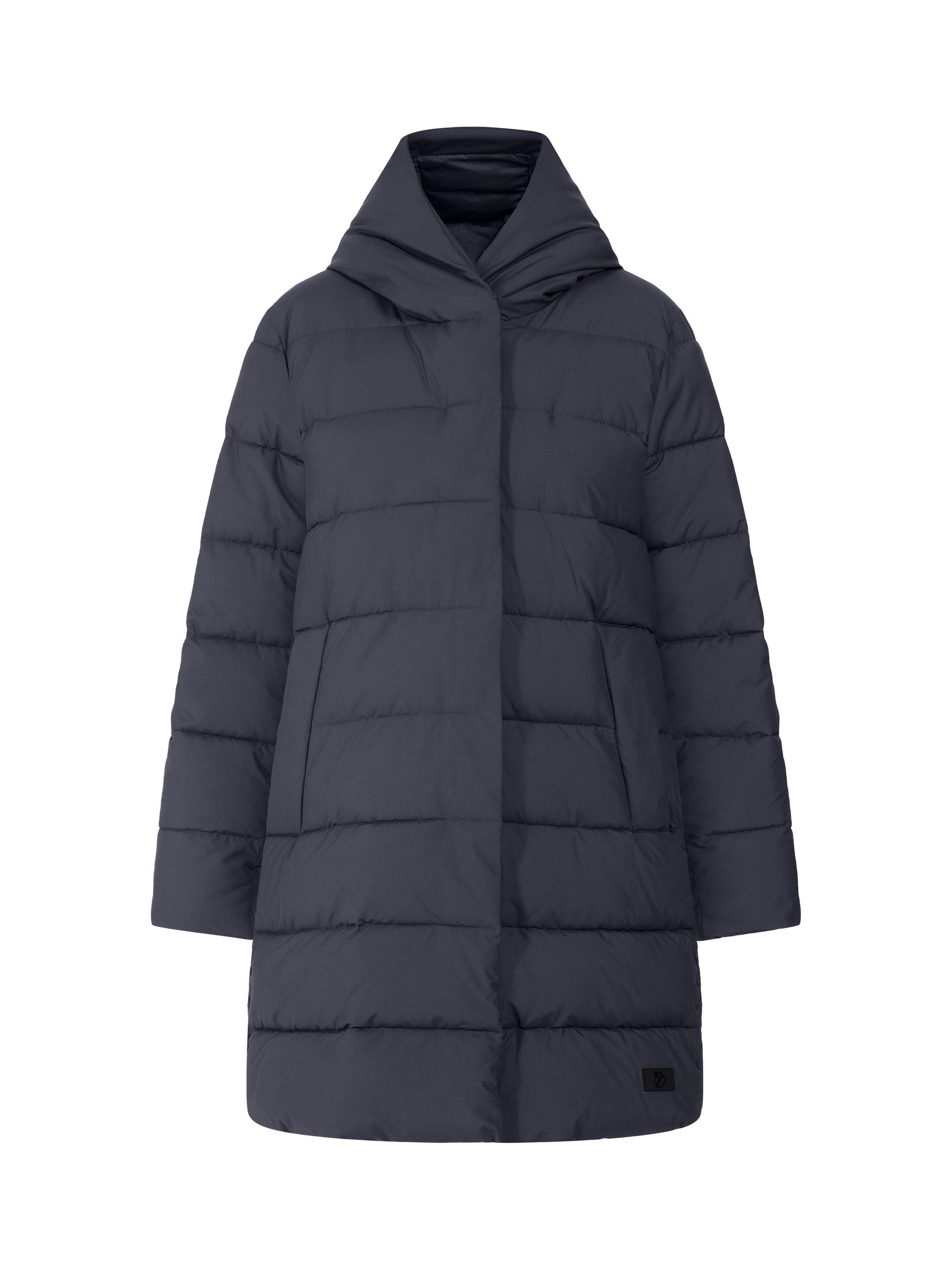 Product image 8 of 9, which shows Didriksons Nella Quilted Parka, Dark Night Blue, 8