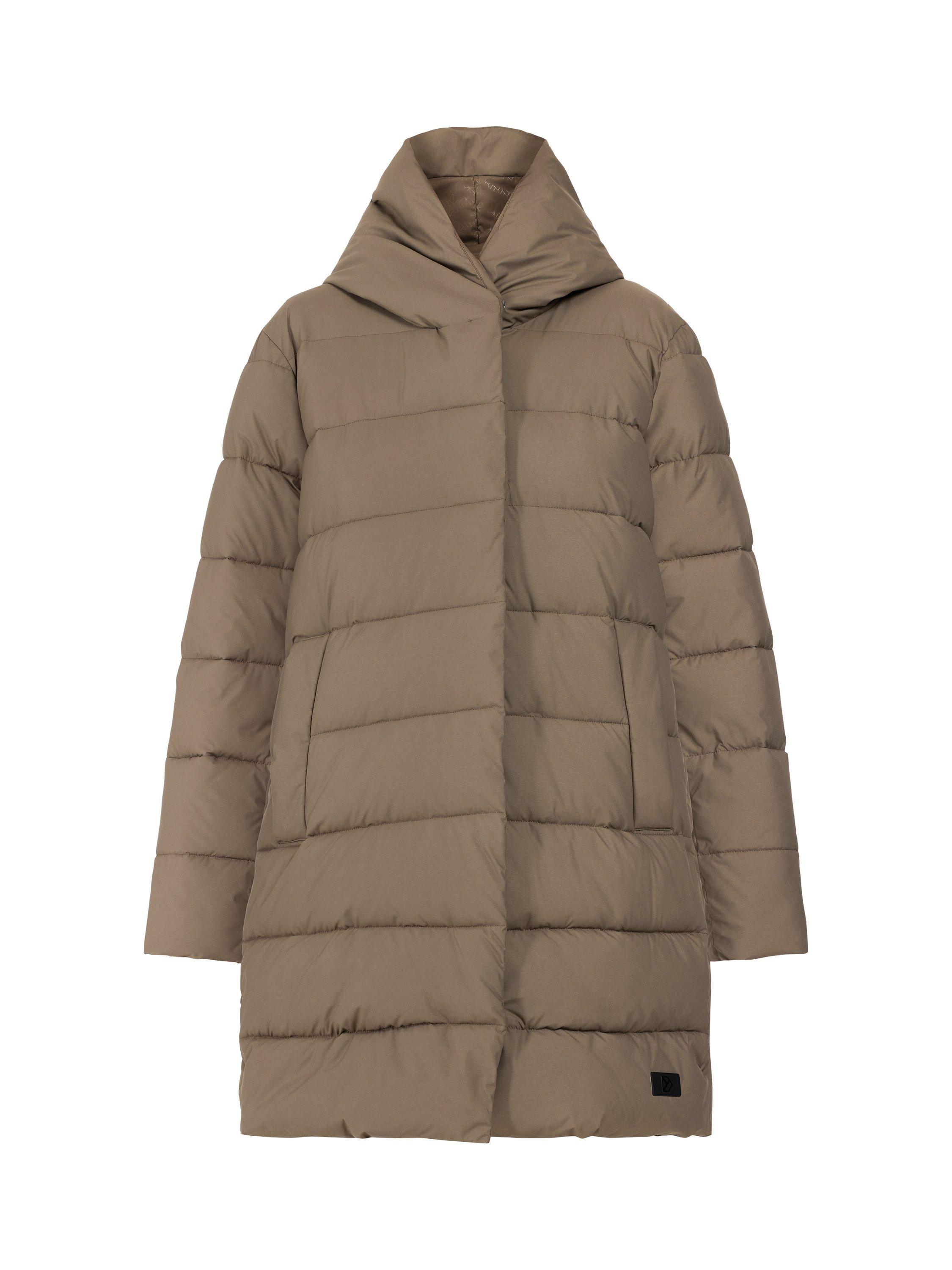 Product image 7 of 8, which shows Didriksons Nella Quilted Parka, Walnut, 8