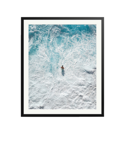 Sonic Editions Koufonisia Waves Framed Print, Black