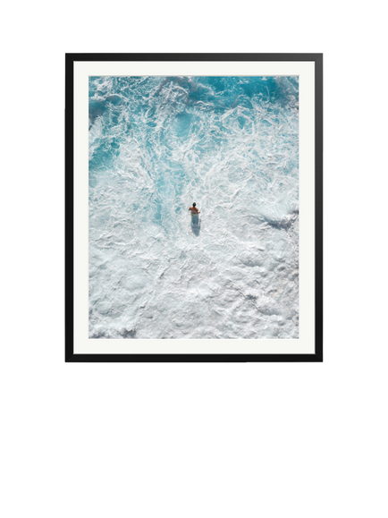 Sonic Editions Koufonisia Waves Framed Print, Black