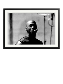 Sonic Editions Michael Jordan's Cigar Framed Print, Black